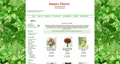Desktop Screenshot of hawesflorist.com